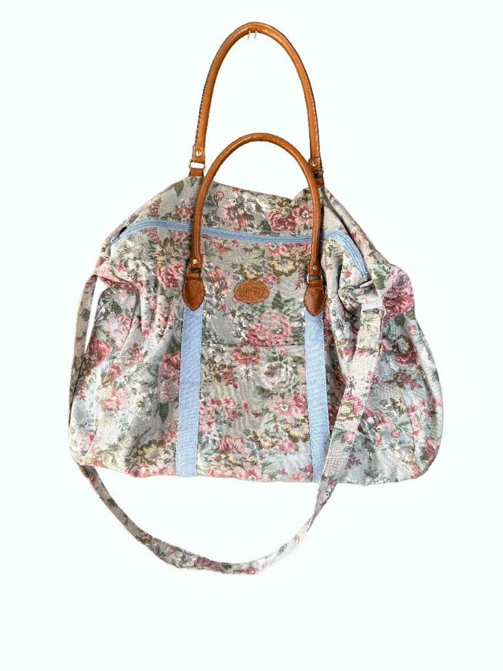 Gitano Vintage Floral Canvas Duffel Weekender Bag